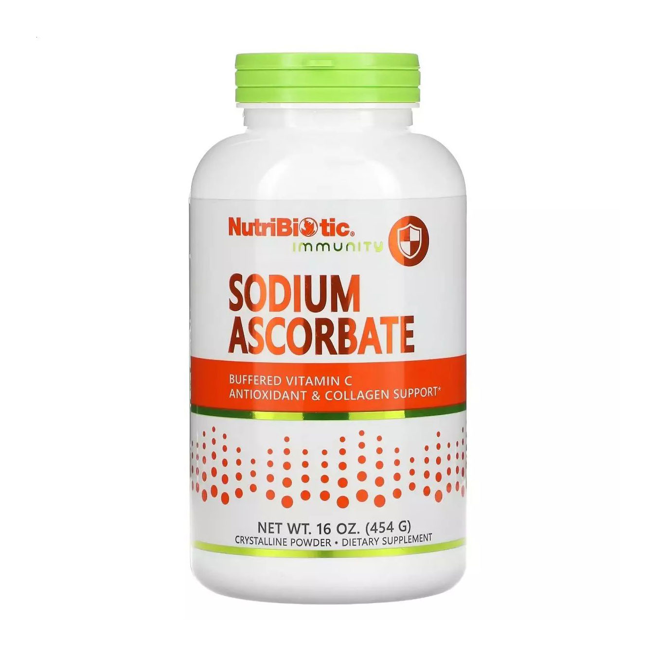 Аскорбат натрію NutriBiotic Immunity Sodium Ascorbate в порошку, 454 г