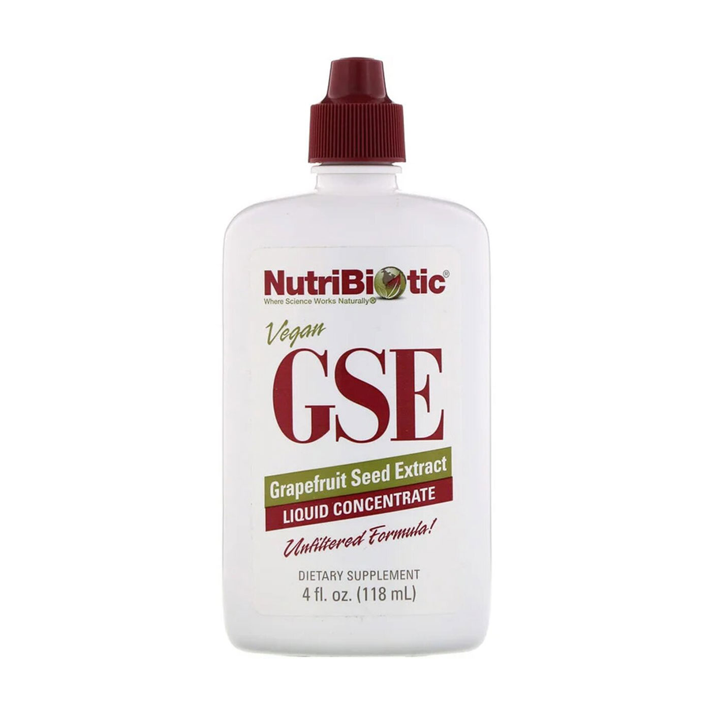 Екстракт грейпфрутової кісточки NutriBiotic GSE Grapefruit Seed Extract в рідині, 118 мл